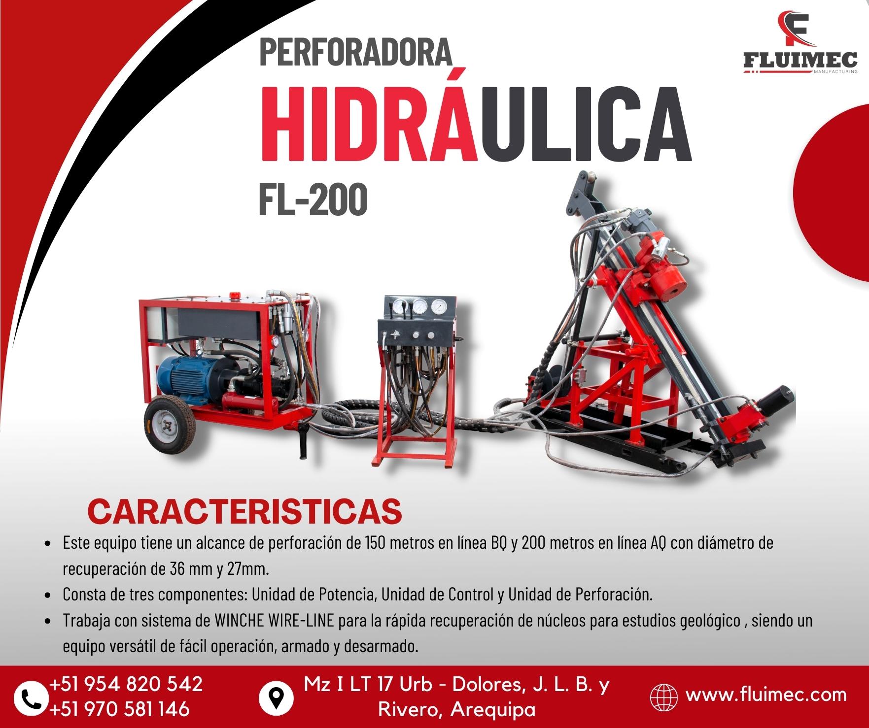 UNIDAD DE CONTROL HIDRAULICA FL - 200 FLUIMEC SAC 